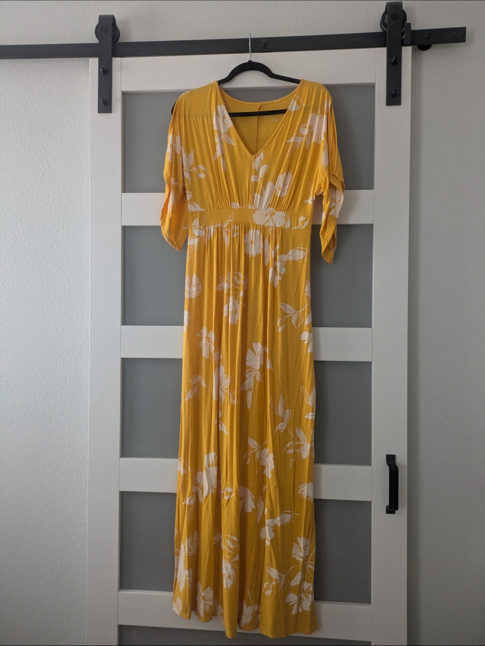 Isabel Maternity by Ingrid & Isabel Yellow Floral V-Neck Maxi Dress